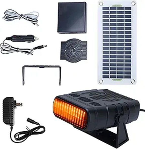 Solar-Powered Greenhouse & Coop Heater with Overheat Protection