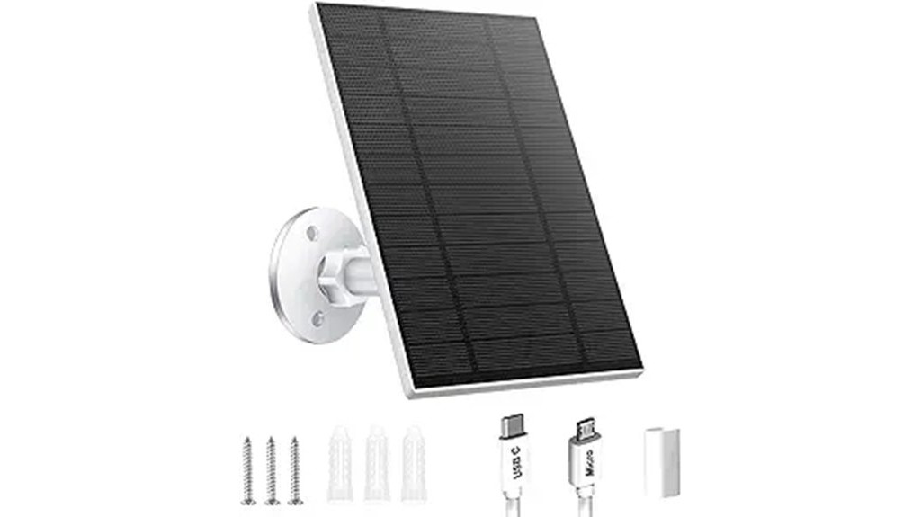 solar powered security camera